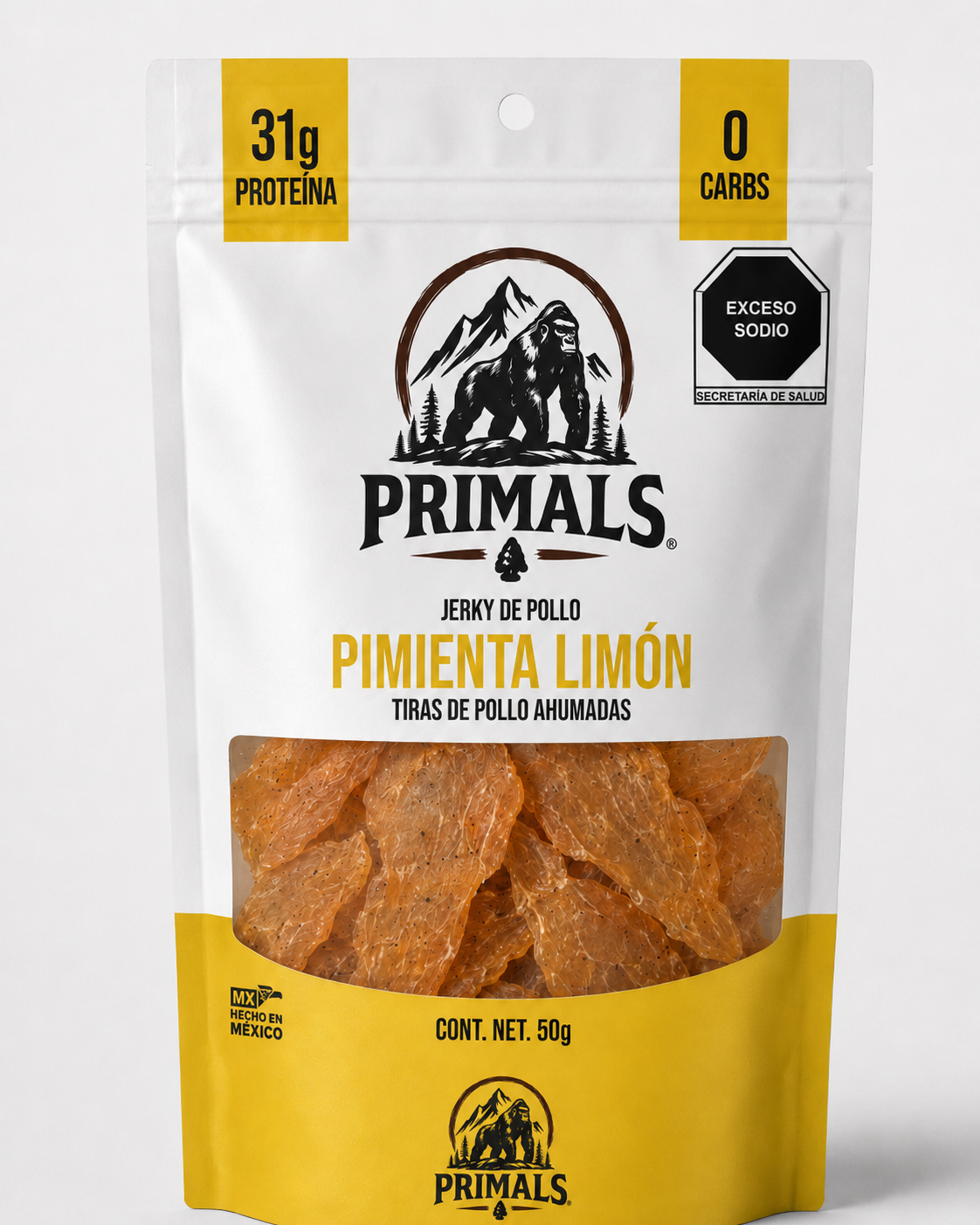 Jerky de Pollo Pimienta y Limon